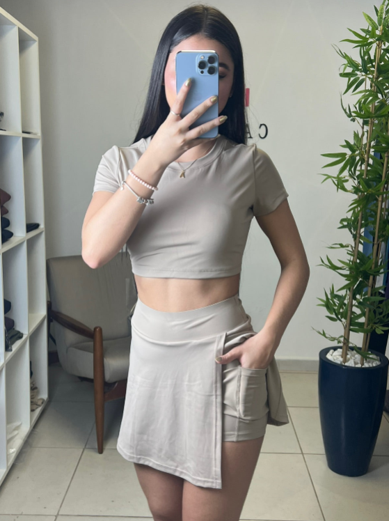 Conjunto Top + Short-Saia