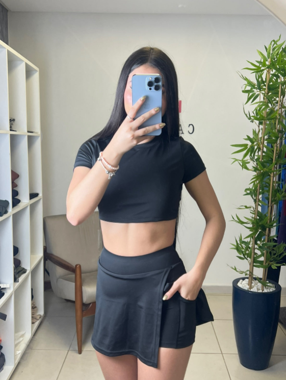 Conjunto Top + Short-Saia